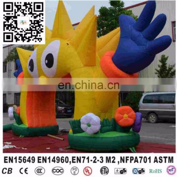 Smiling Sun flower Inflatable Arch Buildings Rainbow Arch For Advertising