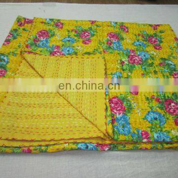 Handstitched paradise kantha quilt/handmade paradise kantha