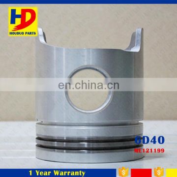 Guangzhou Manufacturer Diesel Engine 6D40 Aluminum Piston With Pin ME121199 ME120533