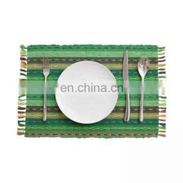 Stock clearance , wholesale woven dish mat household jacquard placemat for dinning table