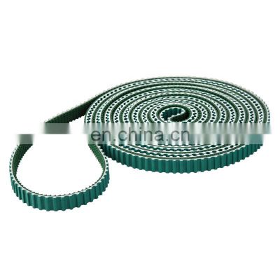 T10 T5 S5M type belt with green coating pu timing belt