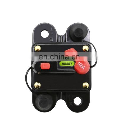 12V 24V Car Audio modification Stereo Amplifier Circuit Breaker Automatic Reset Fuse Holder Switch 30/60/80/100/120/150/200/300A