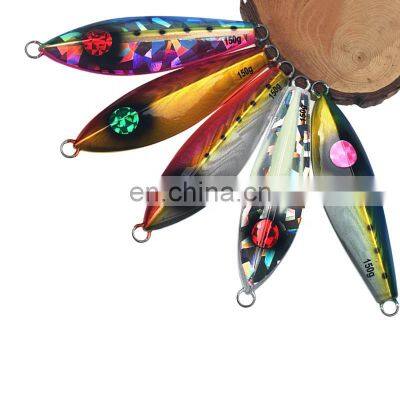 Saltwater Laser Painting  200g Attractive Colorful Jigging Metal Fishing Lure