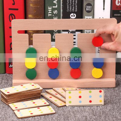 Four Color Games Developing Intelligence Baby Wooden Educational Toy