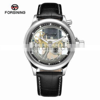 FORSINING 206 Men Automatic Mechanical Leather Watch High Quality
