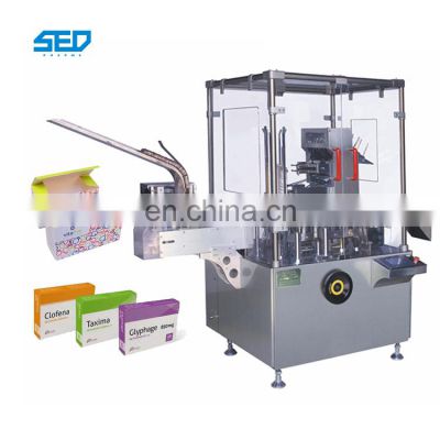 Long Service Life Egg Soap Box Cartoning Machine With One Year Warranty
