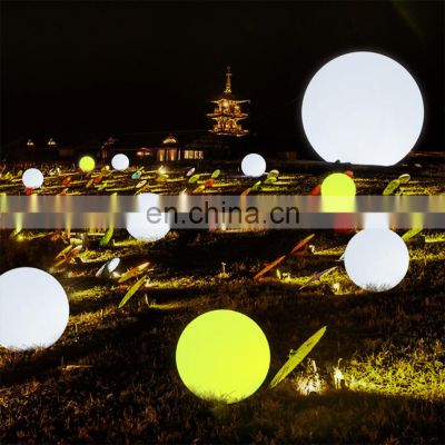 Garden Glowing Illuminated Sphere/Led Floating Ball/outdoor solar plastic led ball sphere stone light lamp