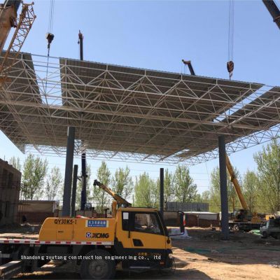 ShanDong cost of gas station canopy steel structure