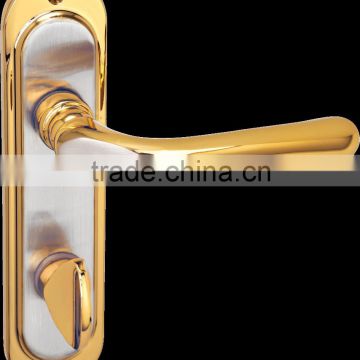 85mm zinc alloy door hardware handle with plate 728 203