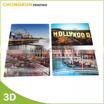 Souvenir Gifts Custom 3D Lenticular Greeting Card, 3D Lenticular Postcard