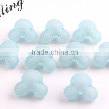 Aqua Color Chunky Acrylic Minnie Head Plastic Frost Beads in Beads Jewelry at Retail Price