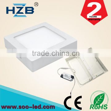 High Lumen SMD 12W Surface Mounted Led Panel Light China 6500K 85-265V