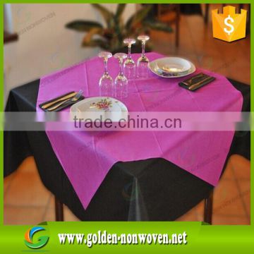 non-woven table 50gsm non woven tela no tejida, pp nonwoven disposable tablecloth for itly market