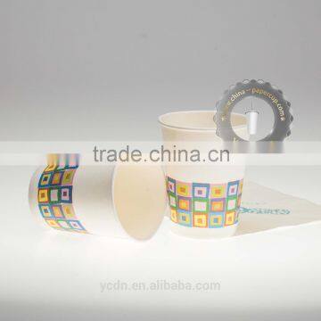 Single wall paper cups for hot drink