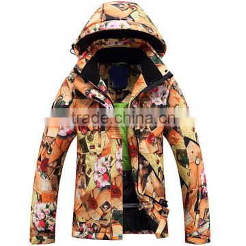Custom Lady Colorfull Plus Size Ski Jacket