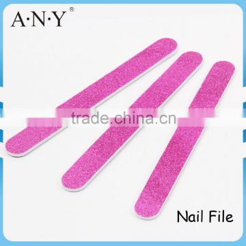 Nail Art Care Shining And Polishing Purple Pink Paper Glitter Nail File