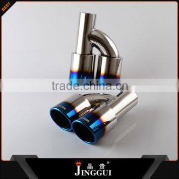 Wenzhou SS304 burnt two inlets exhaust pipe for universal
