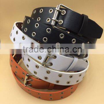 Factory hot sales metal belt with nickel eyelets and rivets for woman