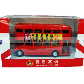 1-72 double decker metal bus toy