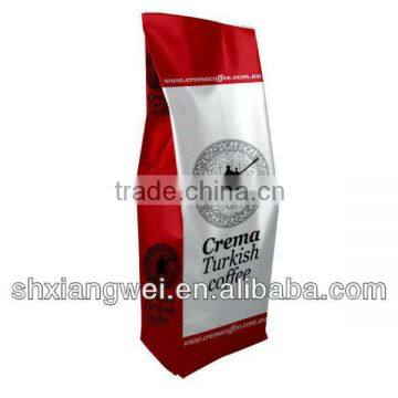 HIGHLY DURABLE side gusset coffee bag with customized printing and biodegradable degassing valve