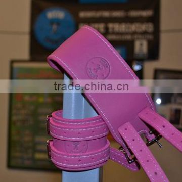 pink power belt/gym belt/fitness belt/power weightlifting belt