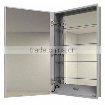 Stainless steel vanity cabinet with LED light