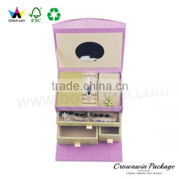Luxury Handmade Cardboard Jewelry Storage Drawer Box
