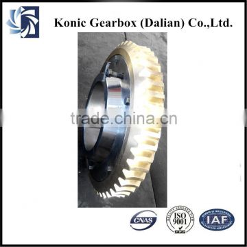 Nonstandard OEM helical worm gear for rotary tiller parts from China factory