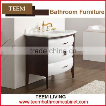 Teem bathroom furniture hotel bathroom fixtures solid wooden bathroom vanity