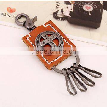 Vintage leather keychain for boy friend