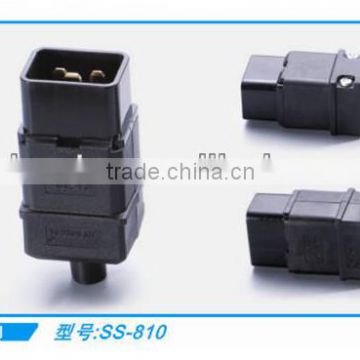 Hot selling alibaba China IEC 320 C20 male connector electrical industrial plug adapter SS-810 plug connectors 15a