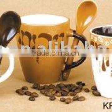 coffee mug &spoon