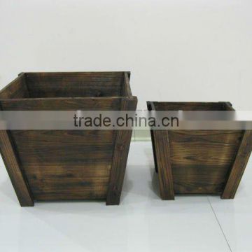 Tapered Square Wooden planter