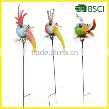 YS14429 Superior quality bird decorative metal garden stakes