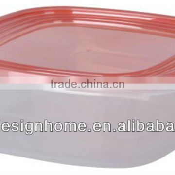 RED LID 3L SQUARE PP PLASTIC FOOD CONTAINER