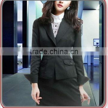 one button fashionable lady business suit