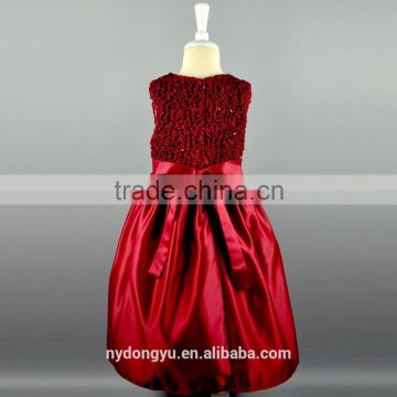 Top quality girl performance princess dress/ girl flower princess dress/new design girl holiday princess dress