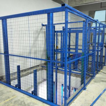 Anti-rust Plastic Coated Safety Mesh Enclosure Goods Hoist Lift Electric Hydraulic Lift