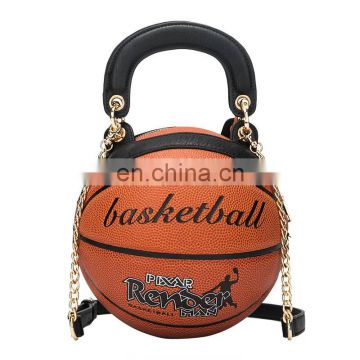 China Tas Tangan Wanita Women Ladies pu leather Handtaschen Borsetta Donna Ball Shape Basketball Handbag