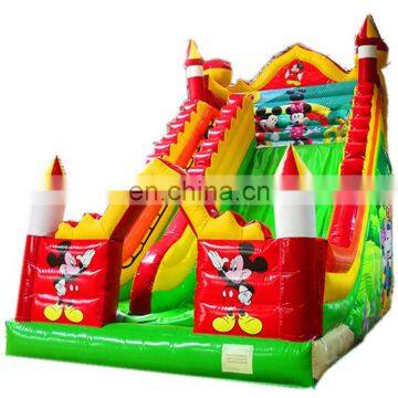 Outdoor Playground Mouse Theme Inflatable Bounce House Slide Combo For Children Amusement Park