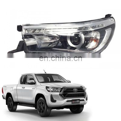 Newest Auto Part accessories Lighting System upgrade facelift Car LED Headlight Head Lamp for HILUX REVO/ROCCO 2021