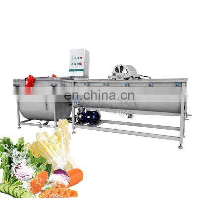 Vegetable washer machine with vortex blower Vegetable processing  line