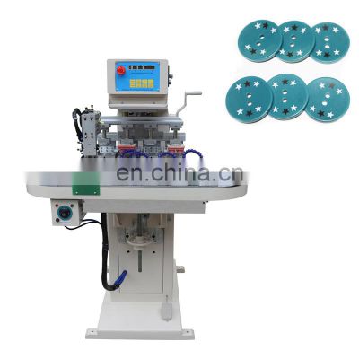 4 color rotary plastic logo sunglasses buttons pad printers printing machine for sale
