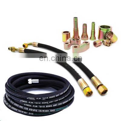 Four wire spiral hydraulic hose DIN EN856 4SH/4SP made of excellent oil resistance and anti aging rubber