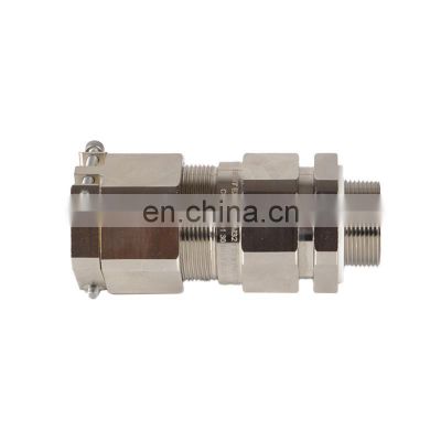 High temperature resistant comply with ROSH REACH double compression locked Armoured cable gland