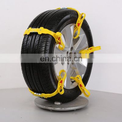 New Design car driving wheel emergency Universal TPU rubber Plastic anti-slip Snow Tire Chain for SUV pickup