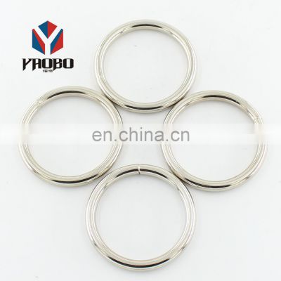 Custom Size Shape Logo Metal Rings 2 Inch O Ring For Handbag