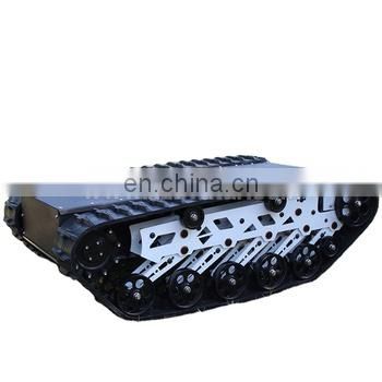 304 Stainless Steel Rubber Embedded with Kovlar Fiber AVT-12T robot tank chassis robot patrol chassis platform