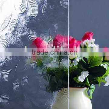 2-19mm Low-iron Transparent Patterned glass