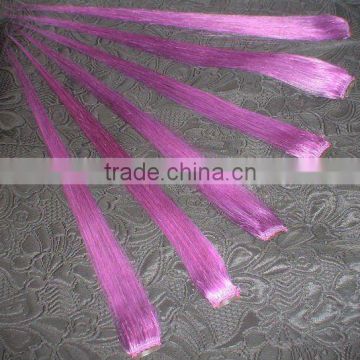 High Quality Purple 100% Human Hair Clip-In Hair Extension
